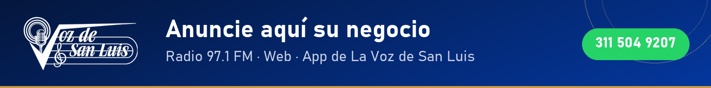 Paute aquí: su marca en La Voz de San Luis 97.1 FM. Escríbanos por WhatsApp al 311 504 9207
