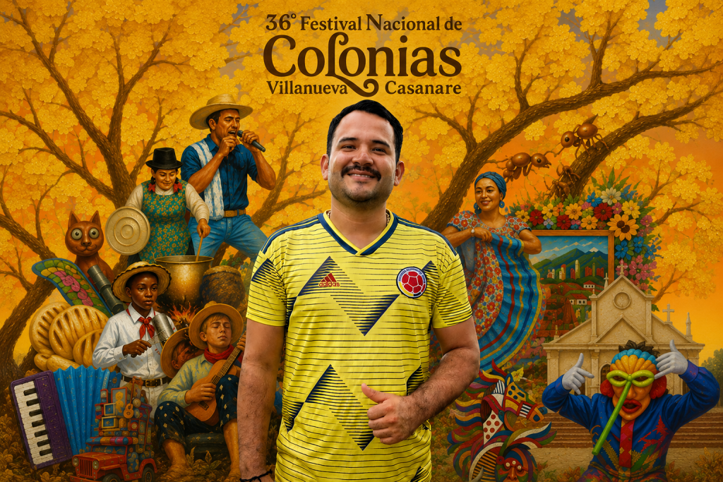 Un sanluisano diseñó la imagen oficial del Festival Nacional de Colonias de Villanueva