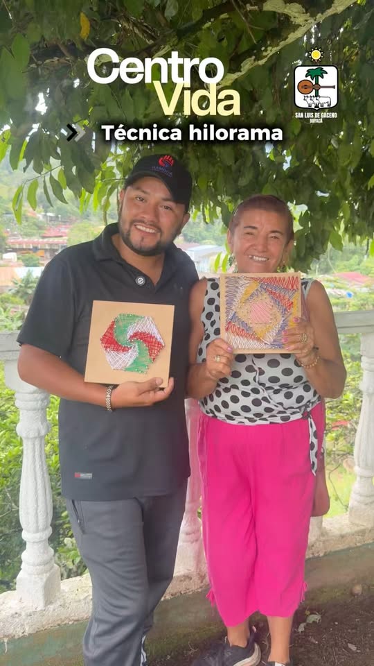 Hilorama en el Centro Vida: adultos mayores de San Luis de Gaceno crean figuras con hilos y clavos