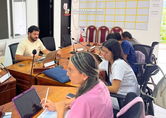 Reunión de las mesas intersectoriales de salud en el Concejo, uno de los breves de mayo de 2026 en San Luis de Gaceno