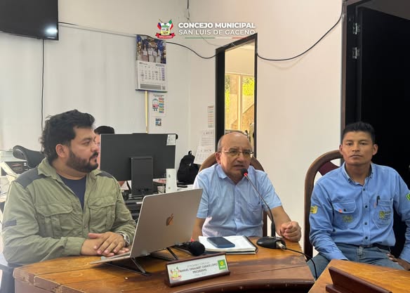 Sesión del Concejo de San Luis de Gaceno con EBSA sobre el servicio de energía