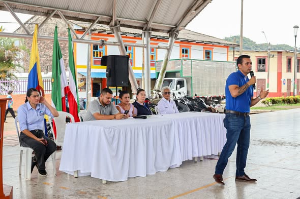 Primera Asamblea General de Víctimas en el parque principal de San Luis de Gaceno, en abril de 2026