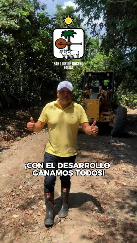 Mantenimiento de vías en San Luis de Gaceno: motoniveladora en la vía Puente La Mesa–Horizontes