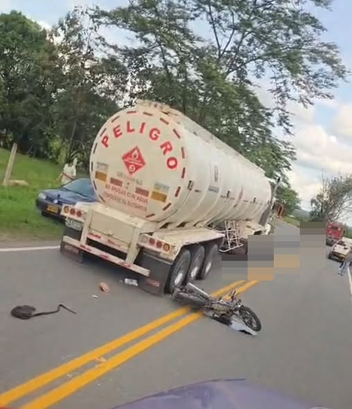Accidente en Aguaclara: motociclista de San Luis de Gaceno murió al chocar con un carrotanque