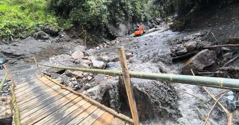 Lluvias dejaron a Páez sin paso hacia Somondoco, San Luis de Gaceno y Chámeza