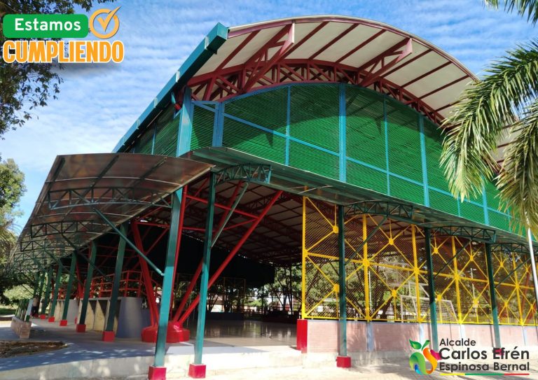 Sabanalarga entregó el polideportivo de Aguaclara, renovado con recursos propios del municipio