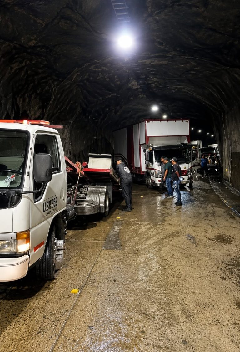 Accidente en el túnel Pozo Azul colapsó la movilidad en la Transversal del Sisga el 6 de agosto