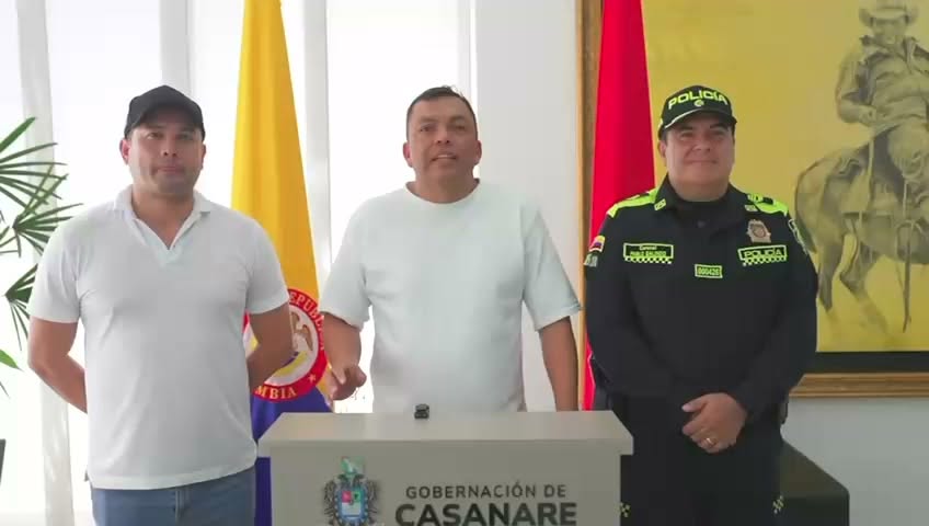 Autoridades de Yopal, la Gobernación de Casanare y la Policía en la declaración sobre el homicidio del exalcalde de Yopal