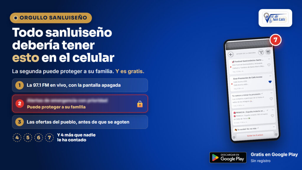 Todo sanluiseño debería tener esto en el celular: la radio en vivo, una función que puede proteger a su familia y las ofertas del pueblo