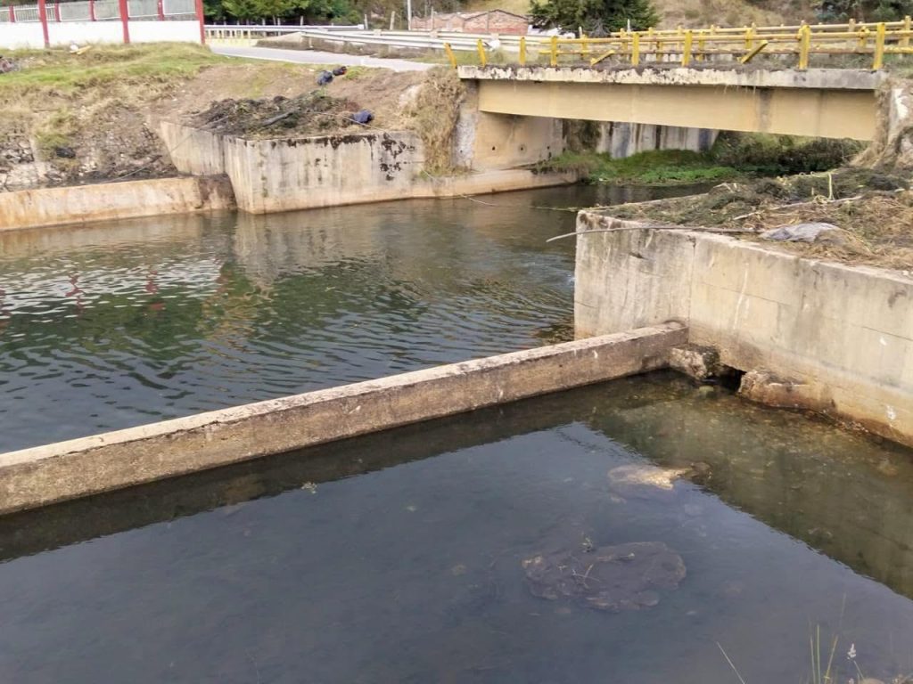 Canal del Desaguadero del lago de Tota, primer tramo del río Upía, tras la limpieza de Corpoboyacá