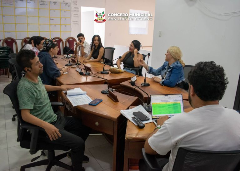 Concejo de San Luis de Gaceno revisó con el CMJ su plan de acción para la Semana de la Juventud