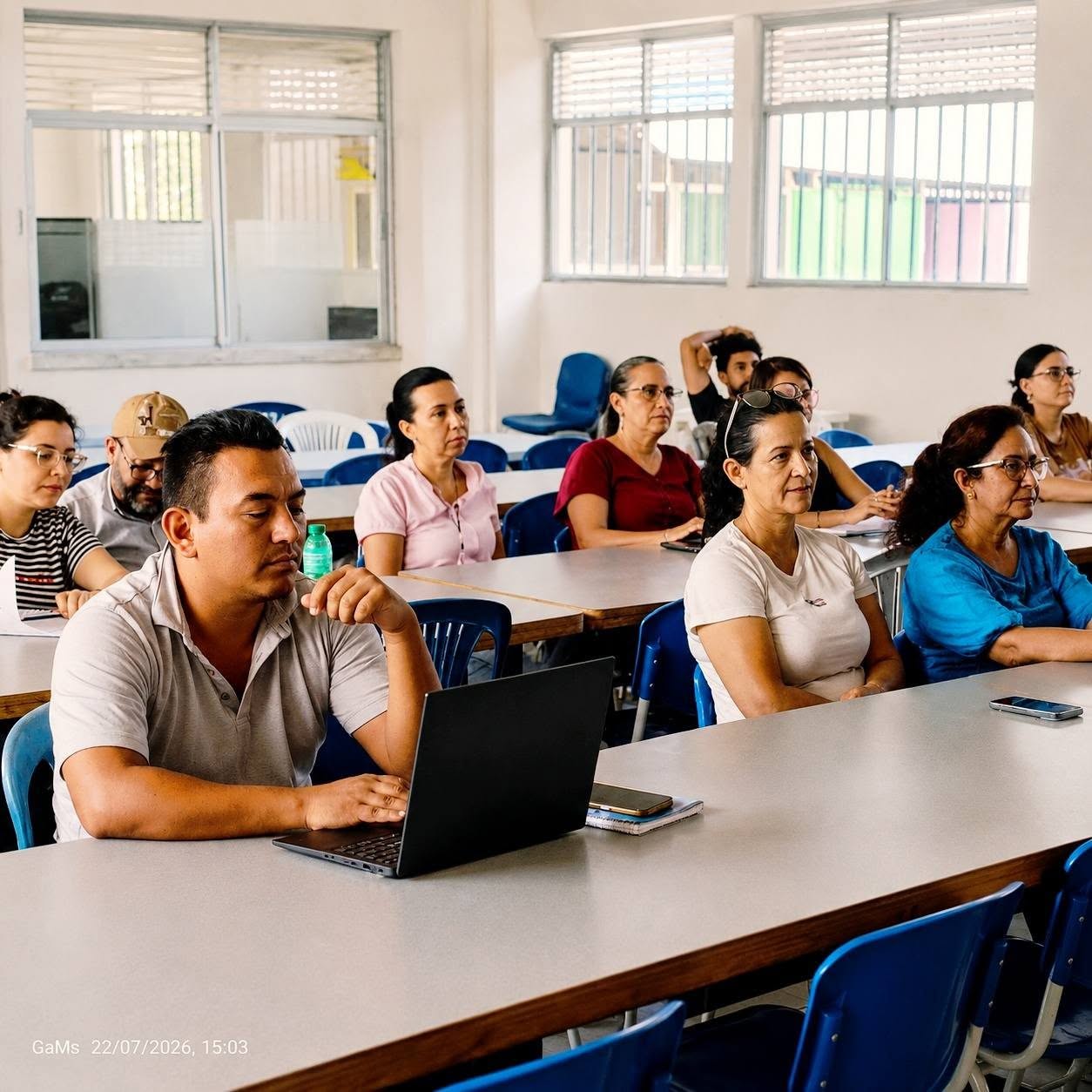 Docentes de la IE San Luis de Gaceno, comunidad que despidió al profesor Siervo Tulio Morales