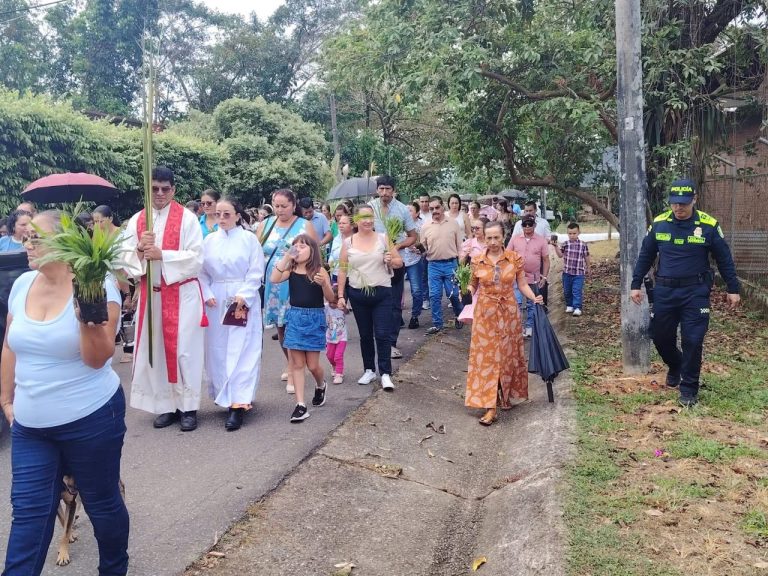 Domingo de Ramos en Sabanalarga (Casanare): procesión por Aguaclara y El Secreto, sin alteraciones
