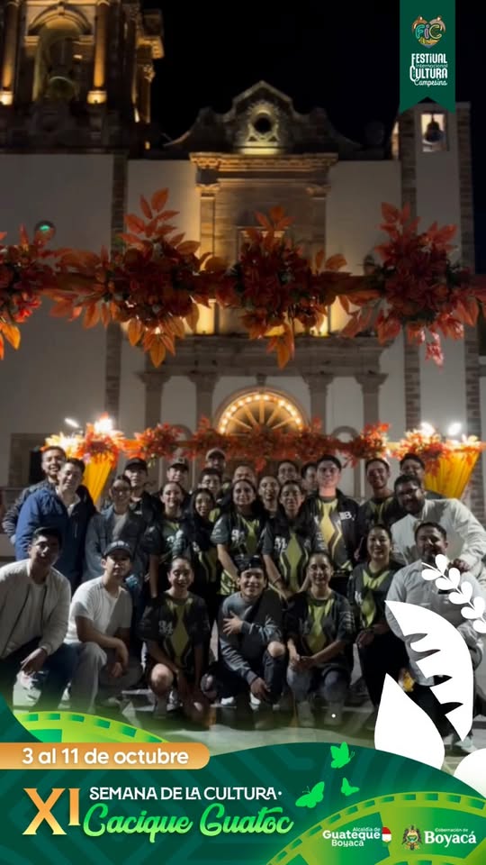 Integrantes del Ballet Folklórico Luis Javier, invitado a la Semana de la Cultura Cacique Guatoc de Guateque