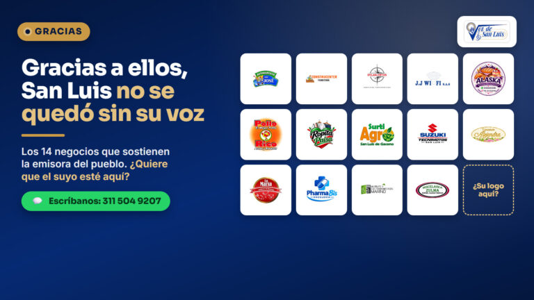 Gracias a estos 14 negocios, San Luis no se quedó sin su voz: logos de los patrocinadores de La Voz de San Luis