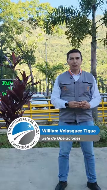 William Velasquez Tique, jefe de operaciones de la Concesión Transversal del Sisga, en el video sobre las encuestas a usuarios